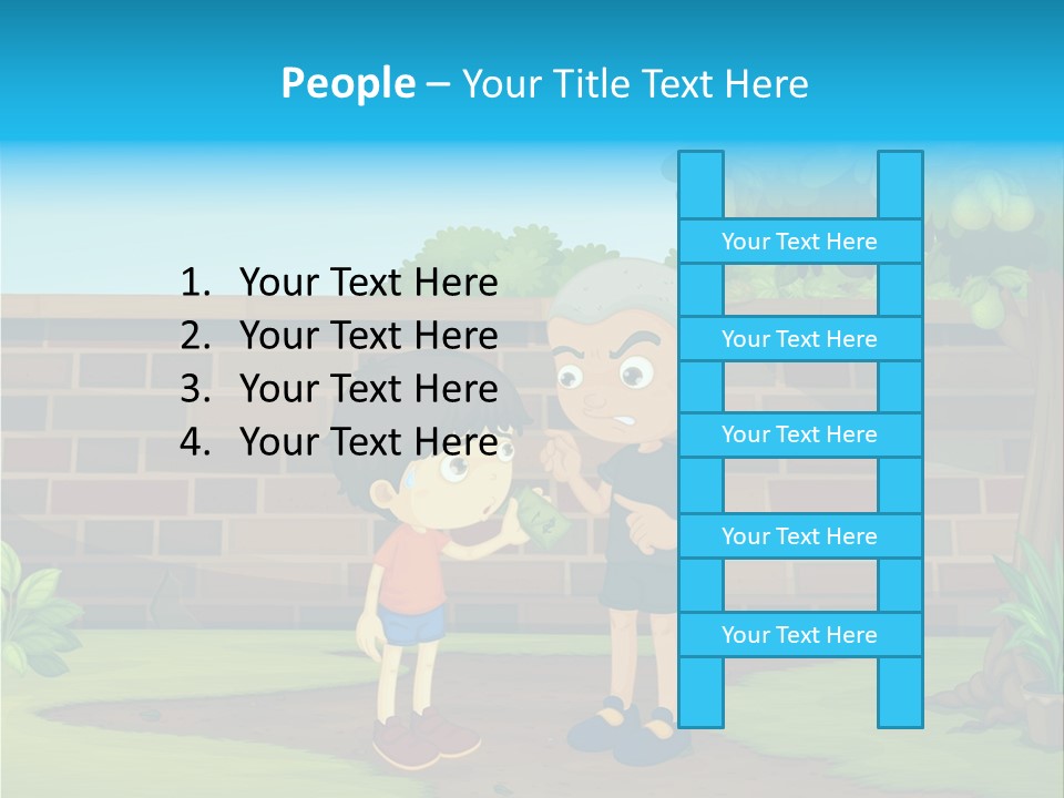 Color Kids Pears PowerPoint Template