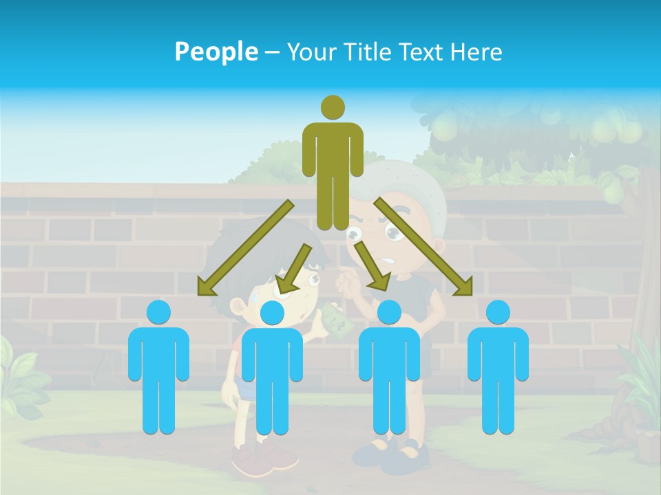 Color Kids Pears PowerPoint Template