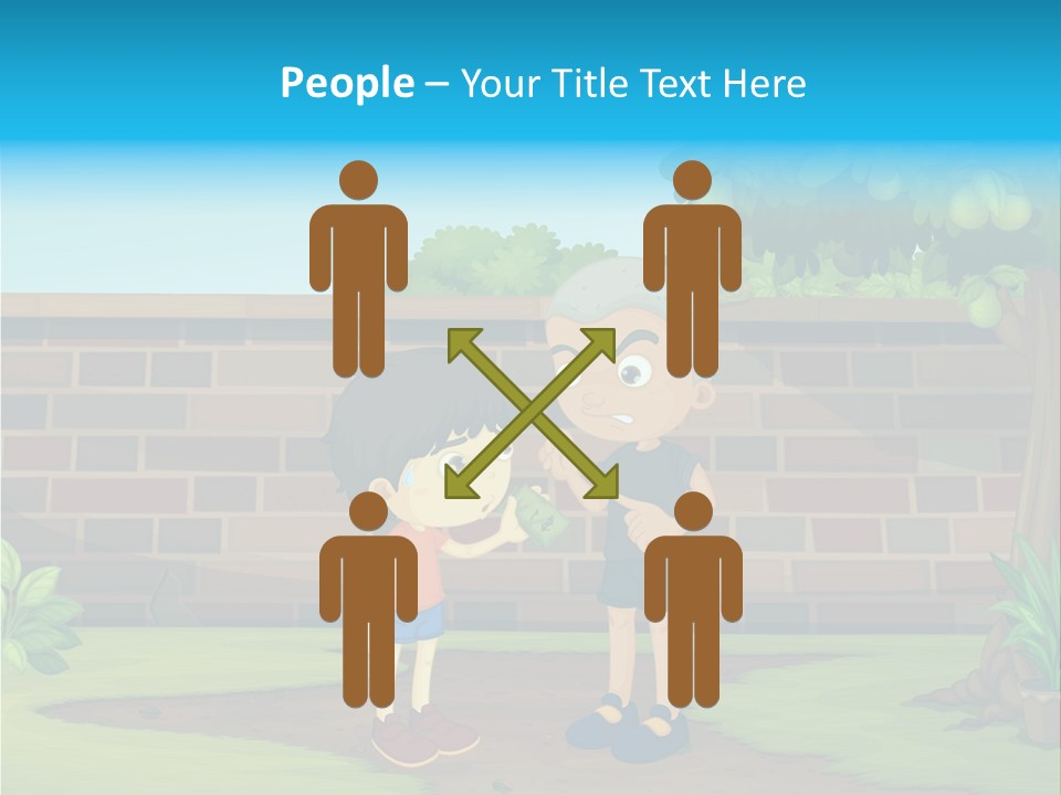 Color Kids Pears PowerPoint Template