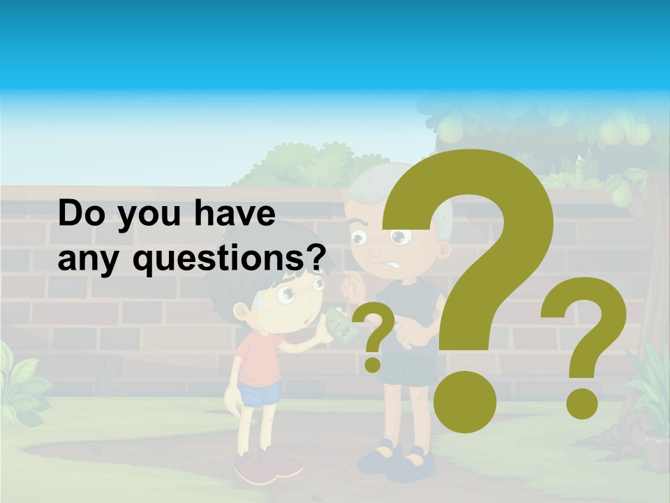 Color Kids Pears PowerPoint Template