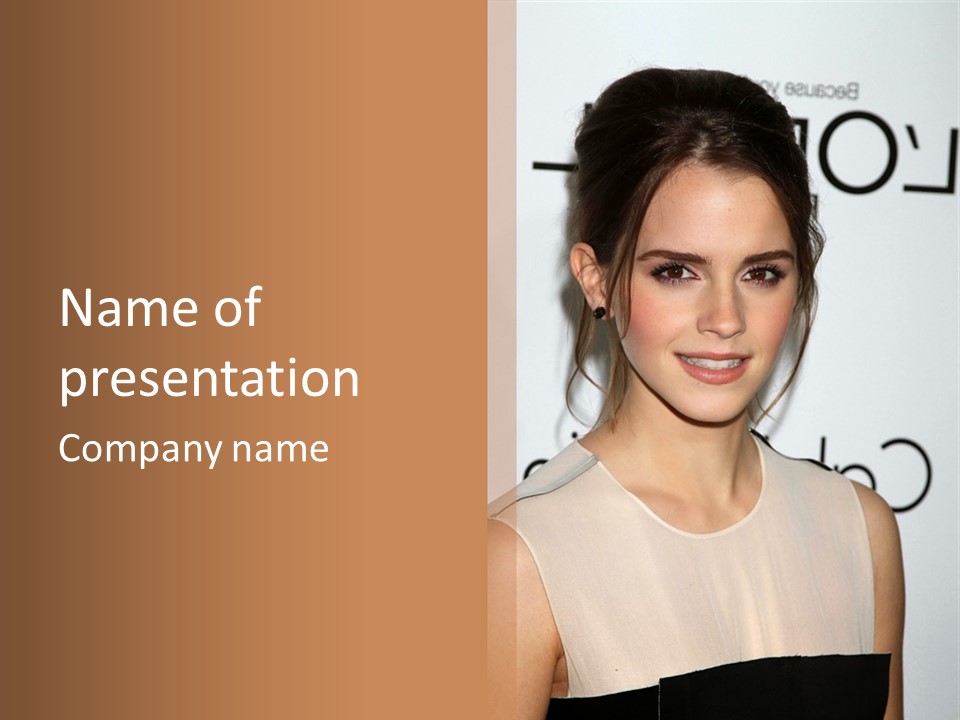 Person Popular Fame PowerPoint Template