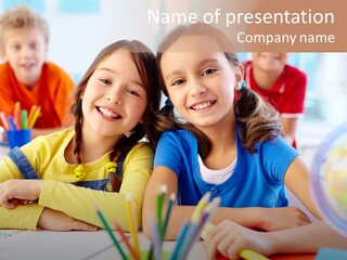 Friendly Youth School PowerPoint Template