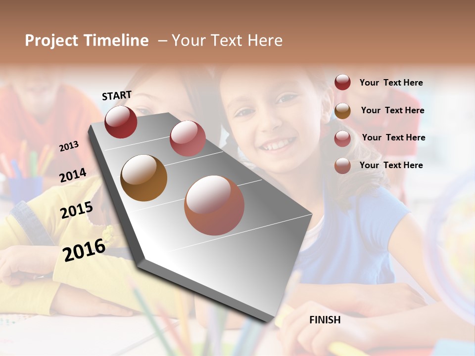 Friendly Youth School PowerPoint Template