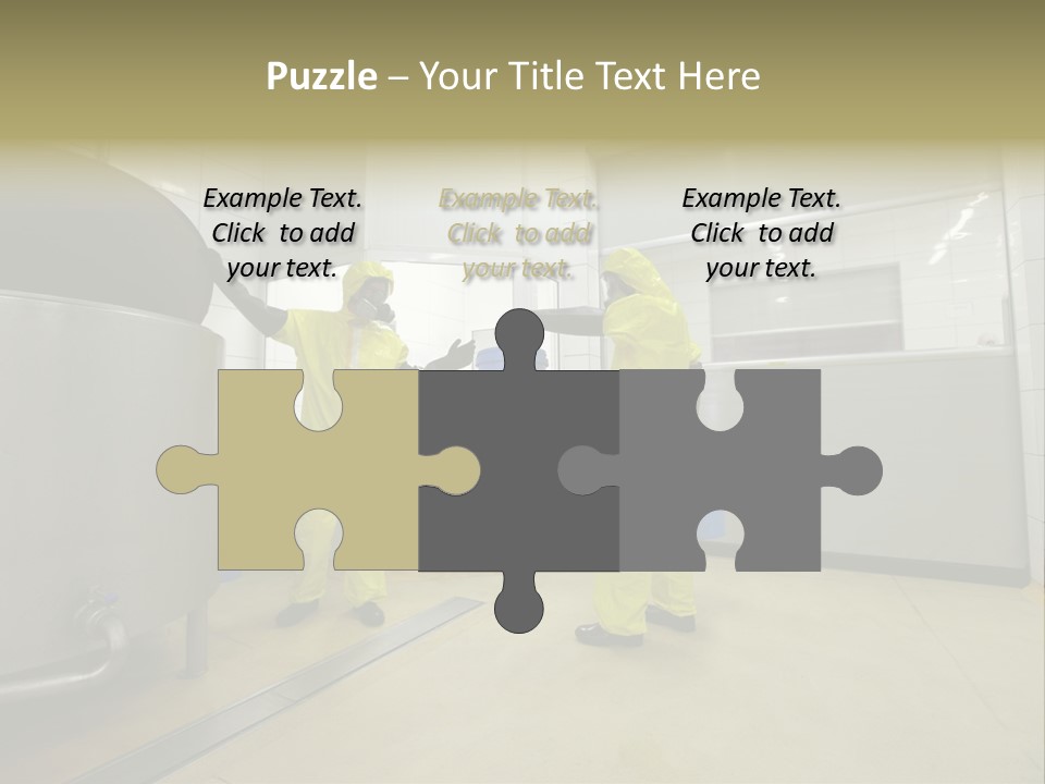 Gloves Mask Steel PowerPoint Template