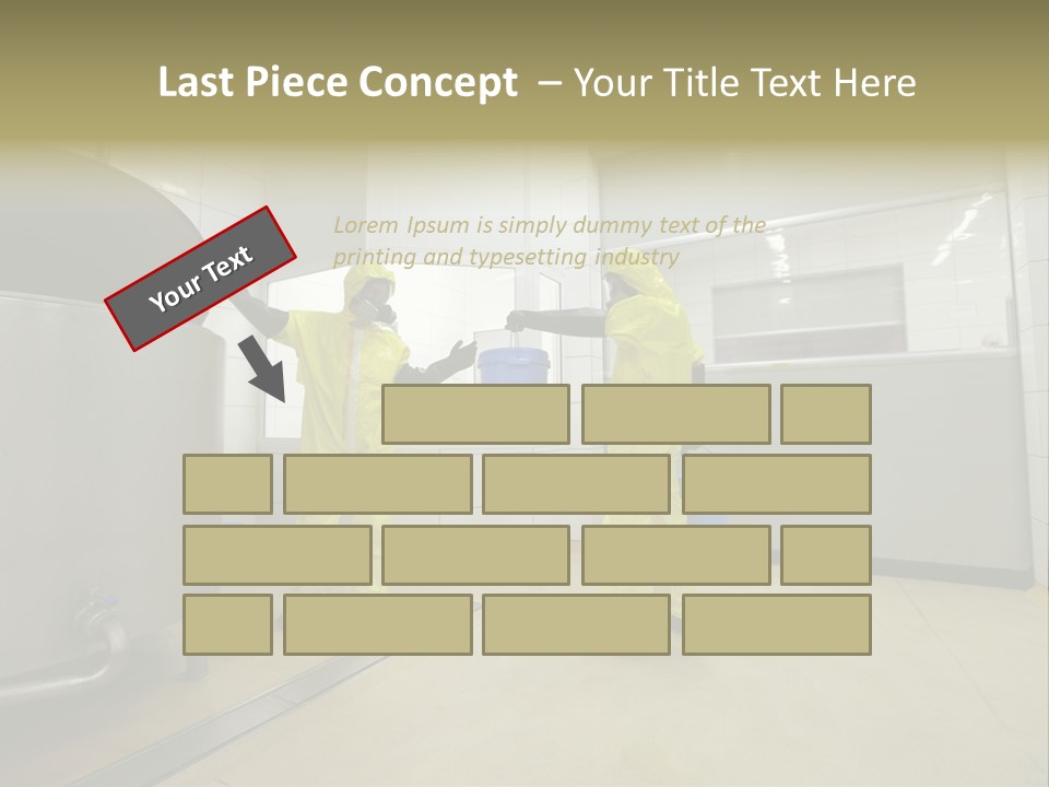 Gloves Mask Steel PowerPoint Template