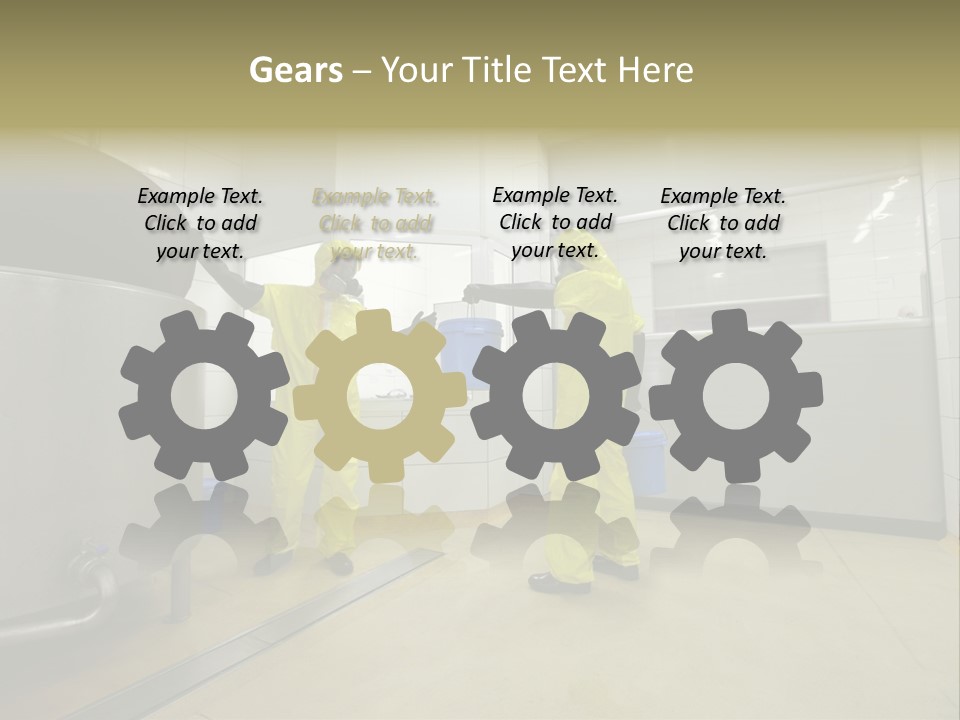 Gloves Mask Steel PowerPoint Template