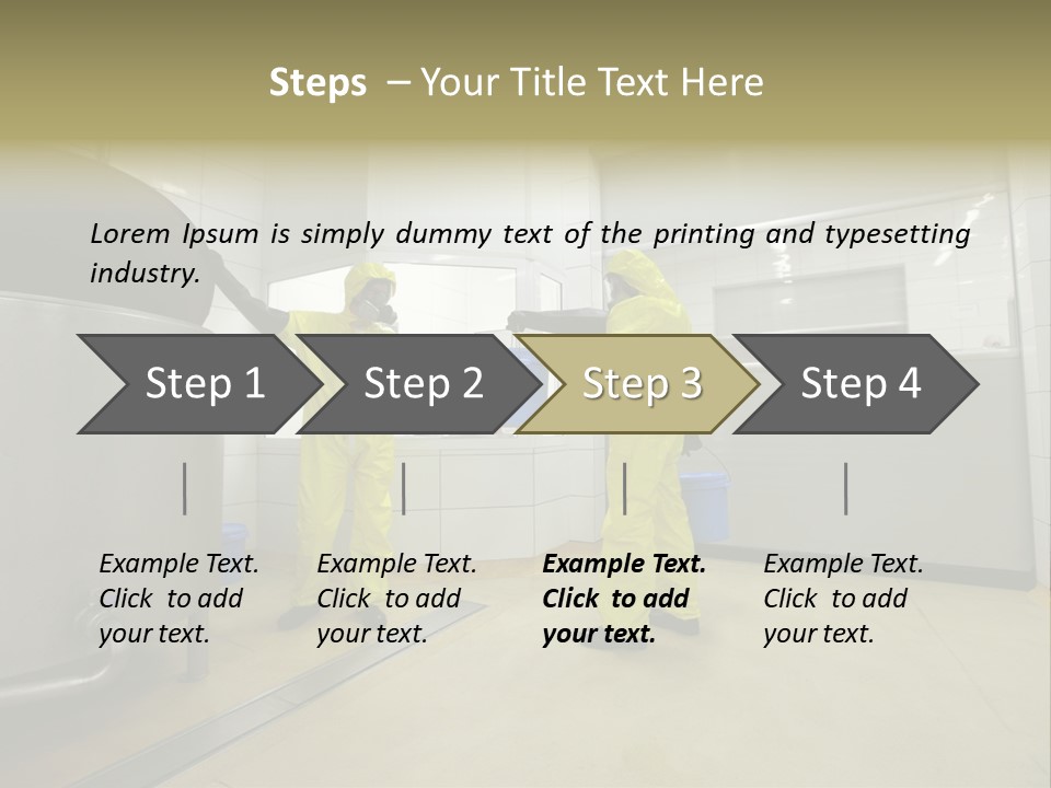 Gloves Mask Steel PowerPoint Template