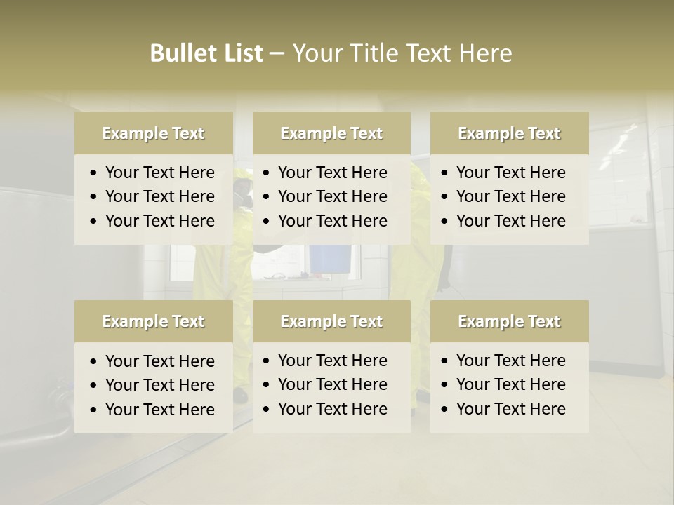 Gloves Mask Steel PowerPoint Template