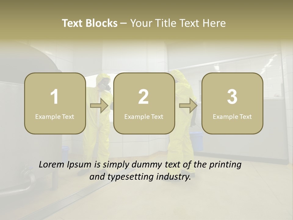 Gloves Mask Steel PowerPoint Template