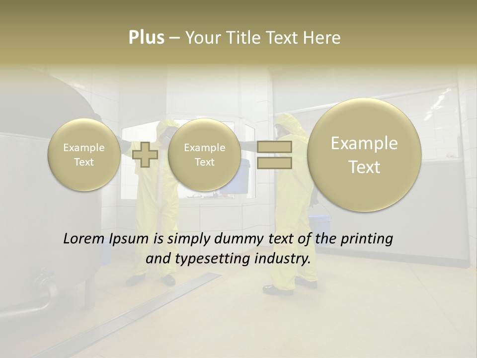 Gloves Mask Steel PowerPoint Template