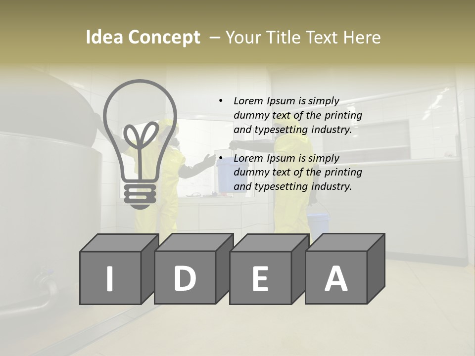 Gloves Mask Steel PowerPoint Template