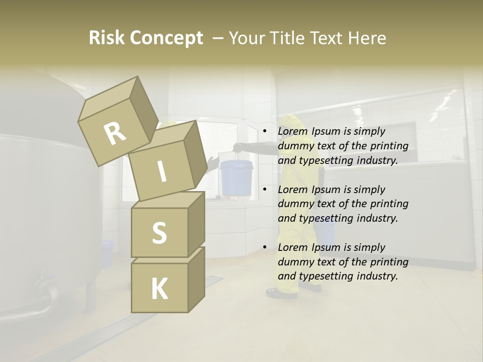 Gloves Mask Steel PowerPoint Template