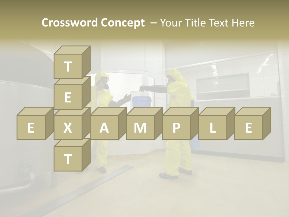 Gloves Mask Steel PowerPoint Template