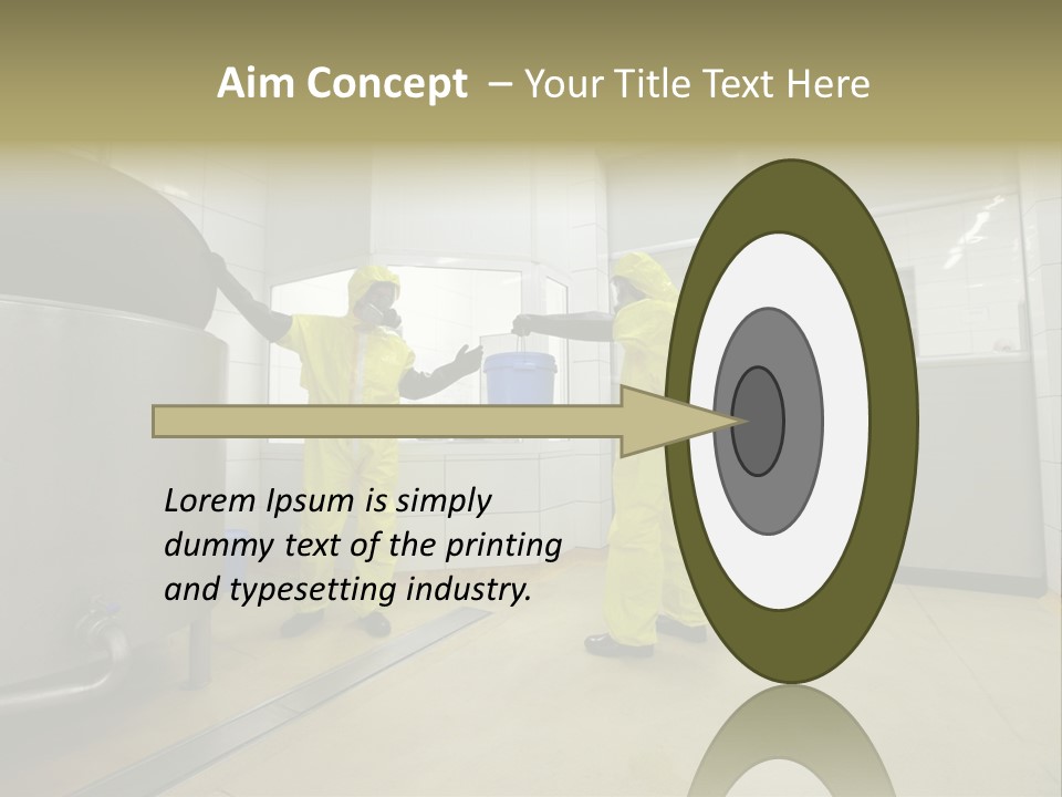 Gloves Mask Steel PowerPoint Template