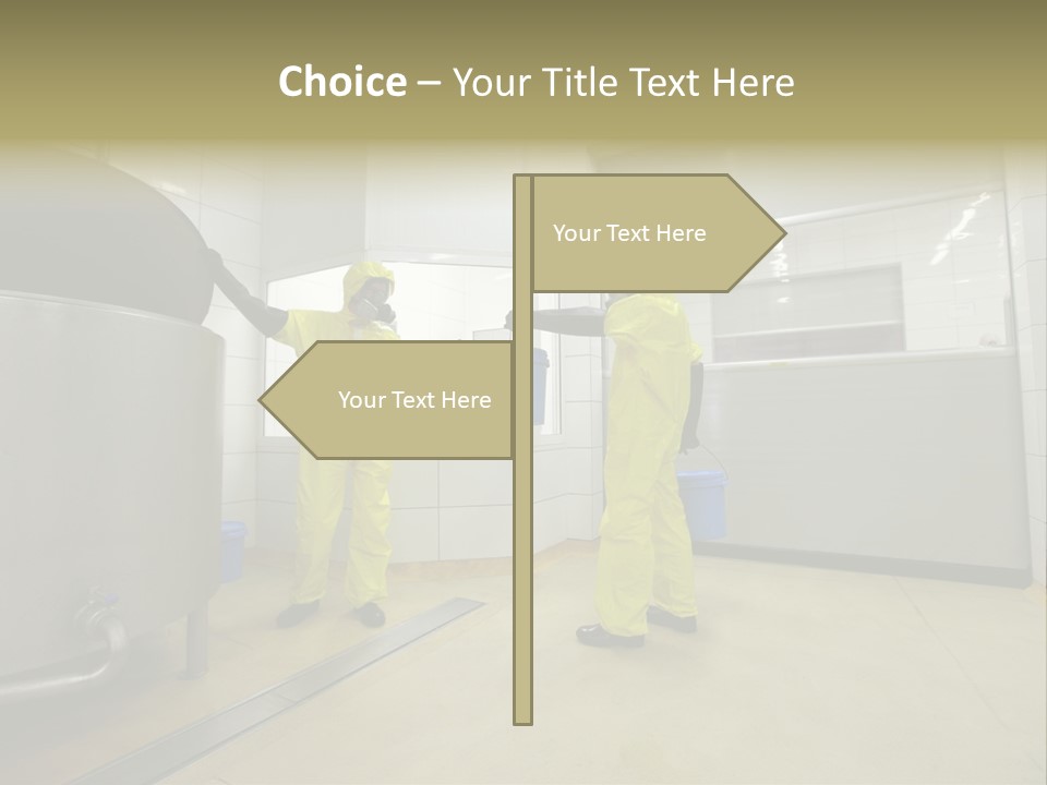 Gloves Mask Steel PowerPoint Template