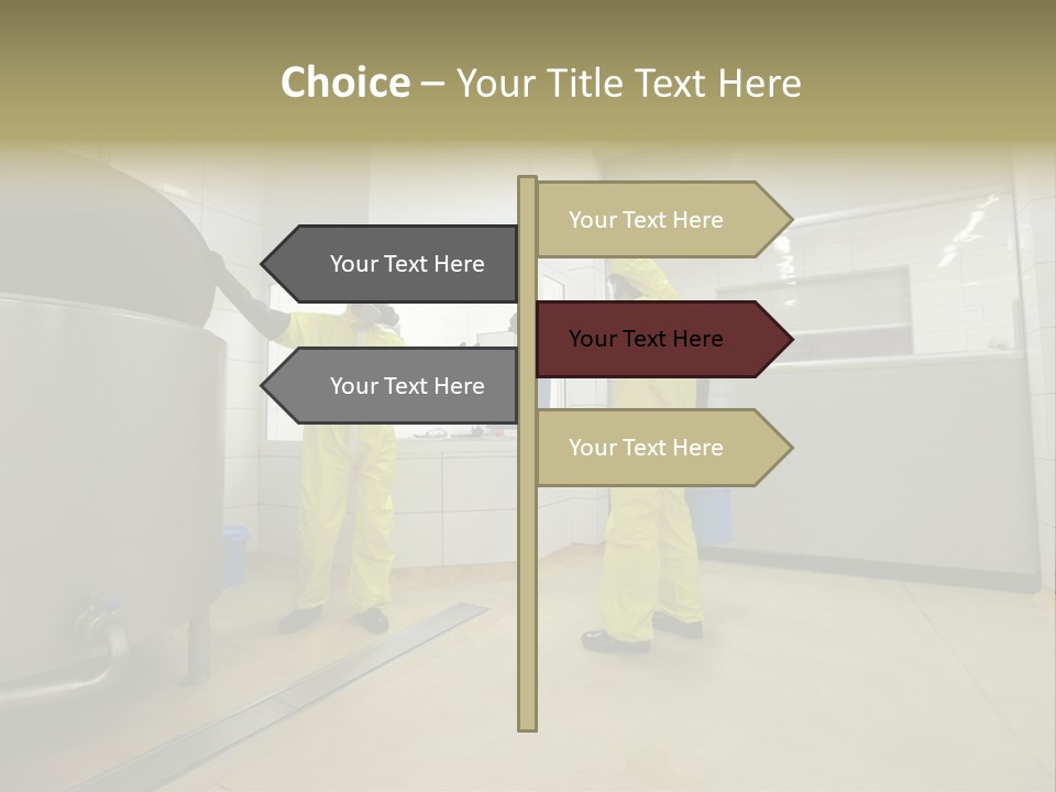 Gloves Mask Steel PowerPoint Template