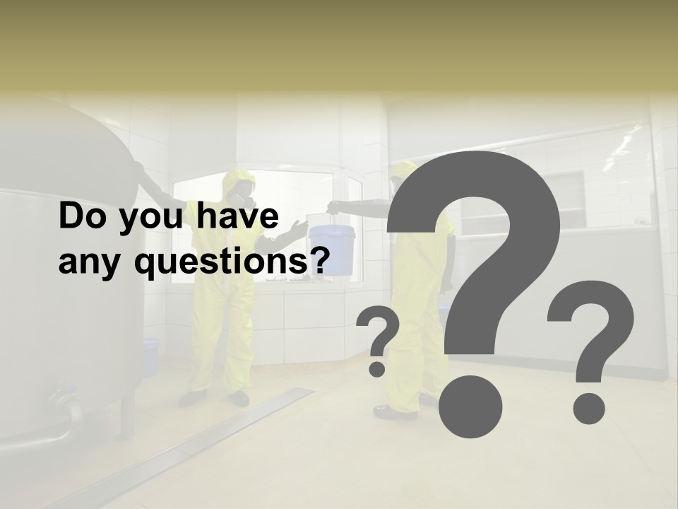 Gloves Mask Steel PowerPoint Template