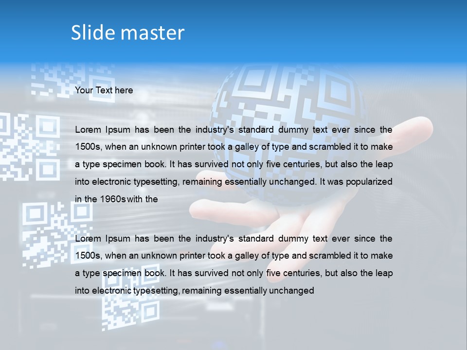 Technology Scanning Qr Code Code PowerPoint Template