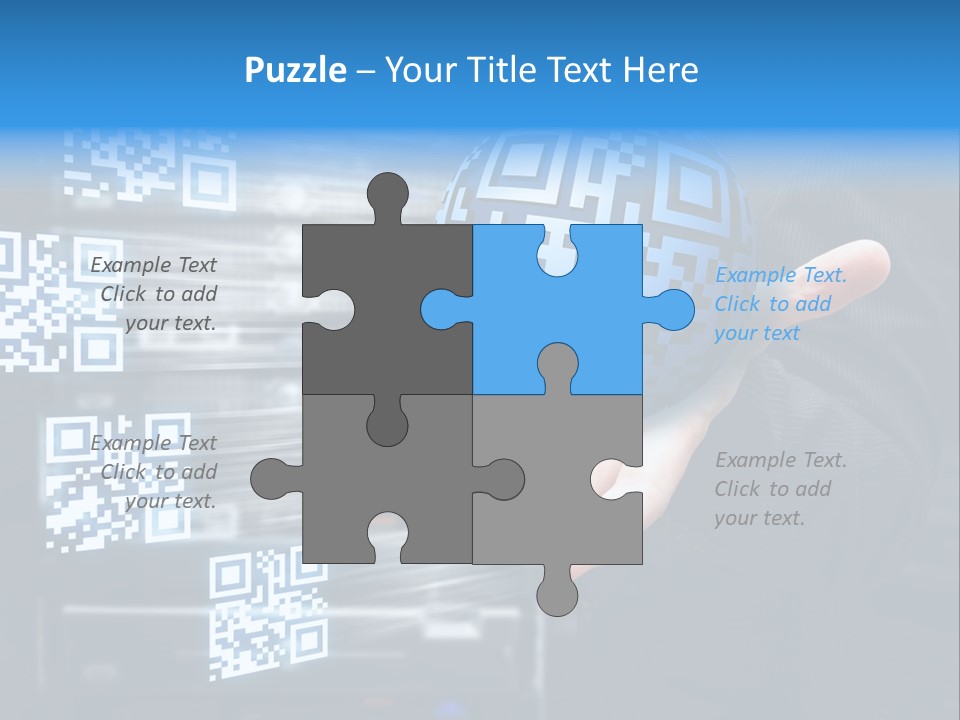 Technology Scanning Qr Code Code PowerPoint Template