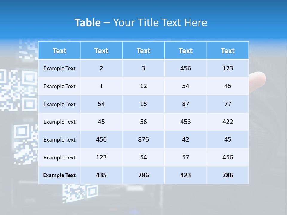 Technology Scanning Qr Code Code PowerPoint Template