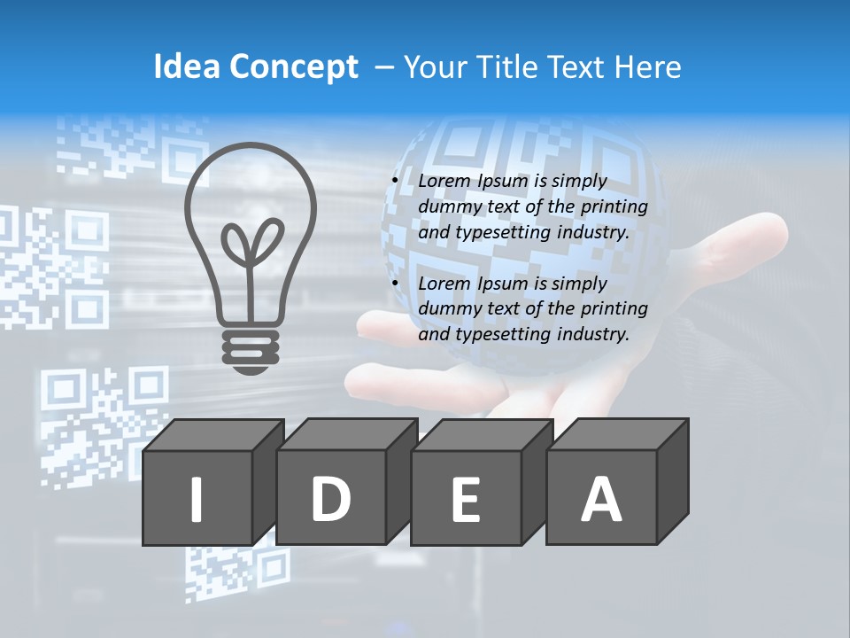 Technology Scanning Qr Code Code PowerPoint Template