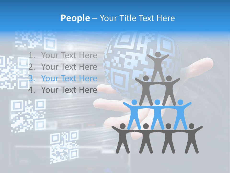 Technology Scanning Qr Code Code PowerPoint Template