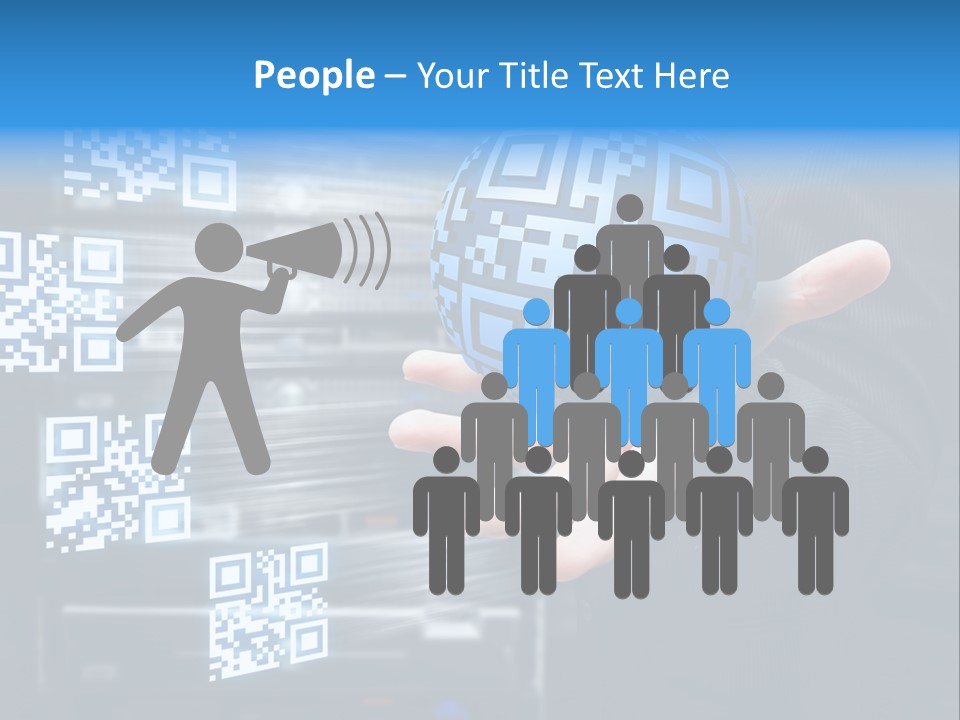 Technology Scanning Qr Code Code PowerPoint Template