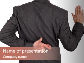 Two Faced Greed Liar PowerPoint Template