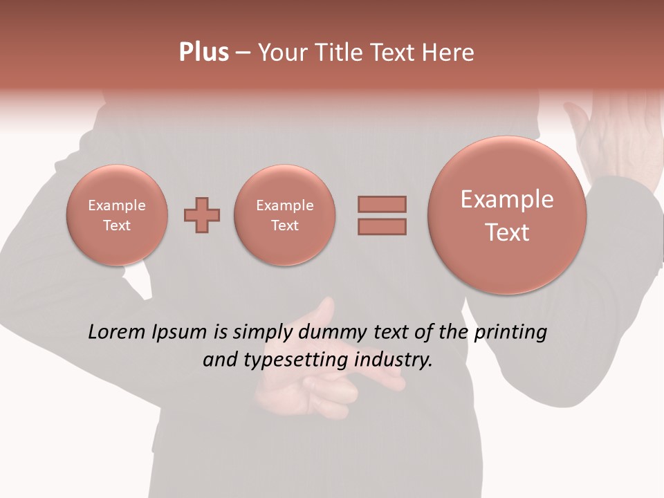 Two Faced Greed Liar PowerPoint Template