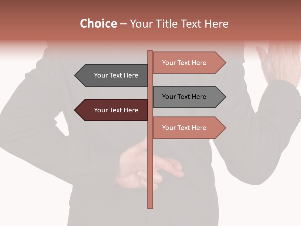 Two Faced Greed Liar PowerPoint Template