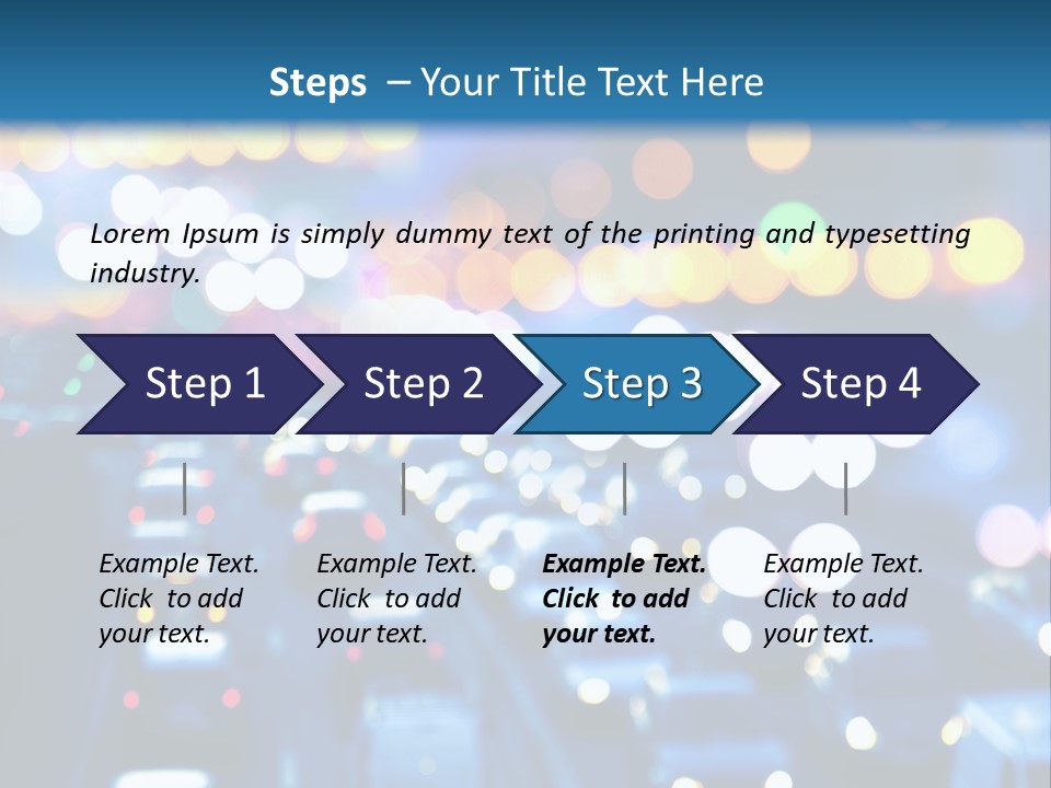 Multiple Lane Highway Blurred Motion Mode Of Transport City Life PowerPoint Template