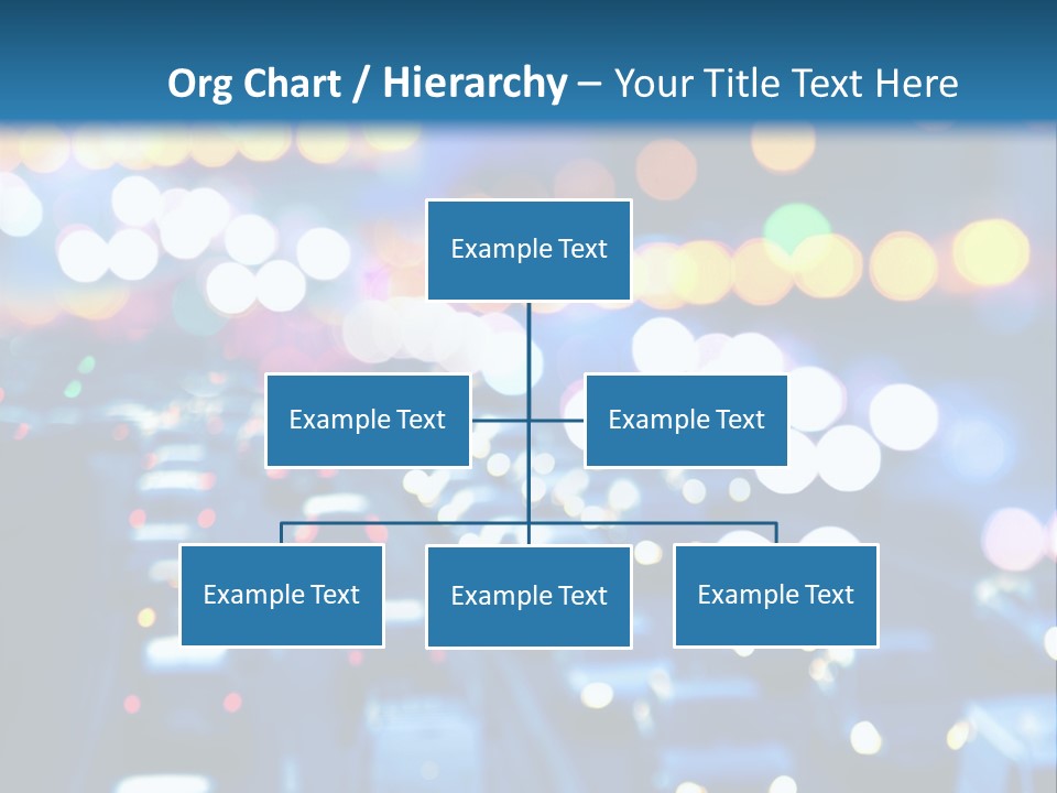 Multiple Lane Highway Blurred Motion Mode Of Transport City Life PowerPoint Template
