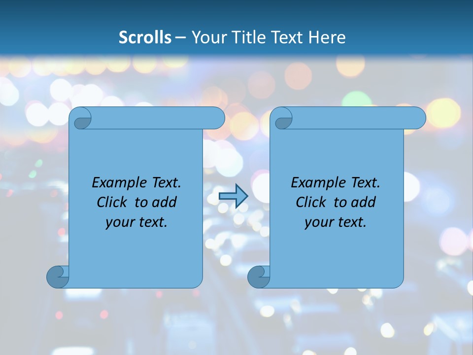 Multiple Lane Highway Blurred Motion Mode Of Transport City Life PowerPoint Template