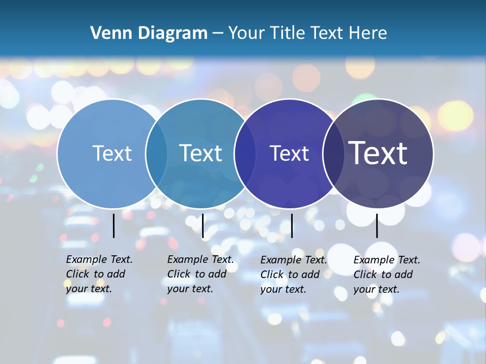 Multiple Lane Highway Blurred Motion Mode Of Transport City Life PowerPoint Template