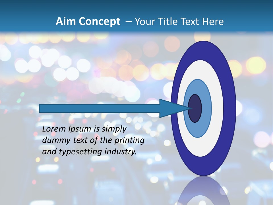 Multiple Lane Highway Blurred Motion Mode Of Transport City Life PowerPoint Template