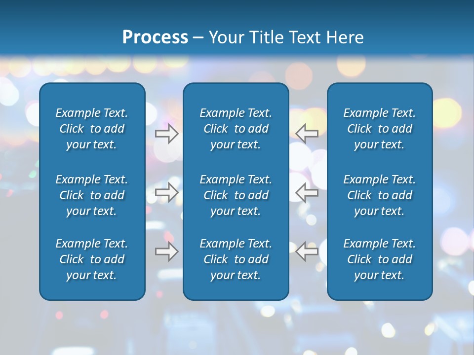 Multiple Lane Highway Blurred Motion Mode Of Transport City Life PowerPoint Template