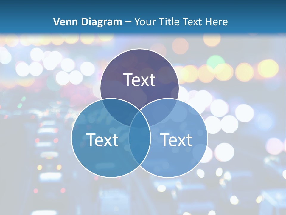 Multiple Lane Highway Blurred Motion Mode Of Transport City Life PowerPoint Template