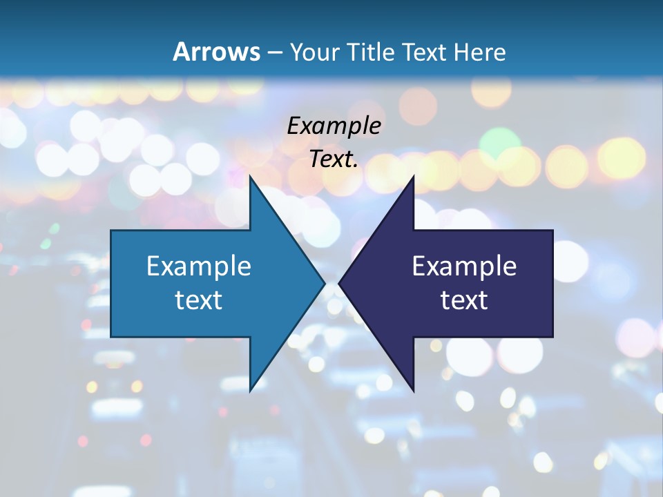 Multiple Lane Highway Blurred Motion Mode Of Transport City Life PowerPoint Template