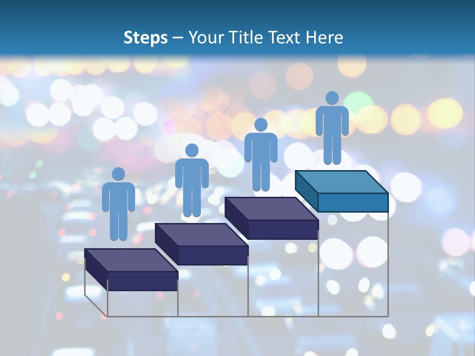 Multiple Lane Highway Blurred Motion Mode Of Transport City Life PowerPoint Template