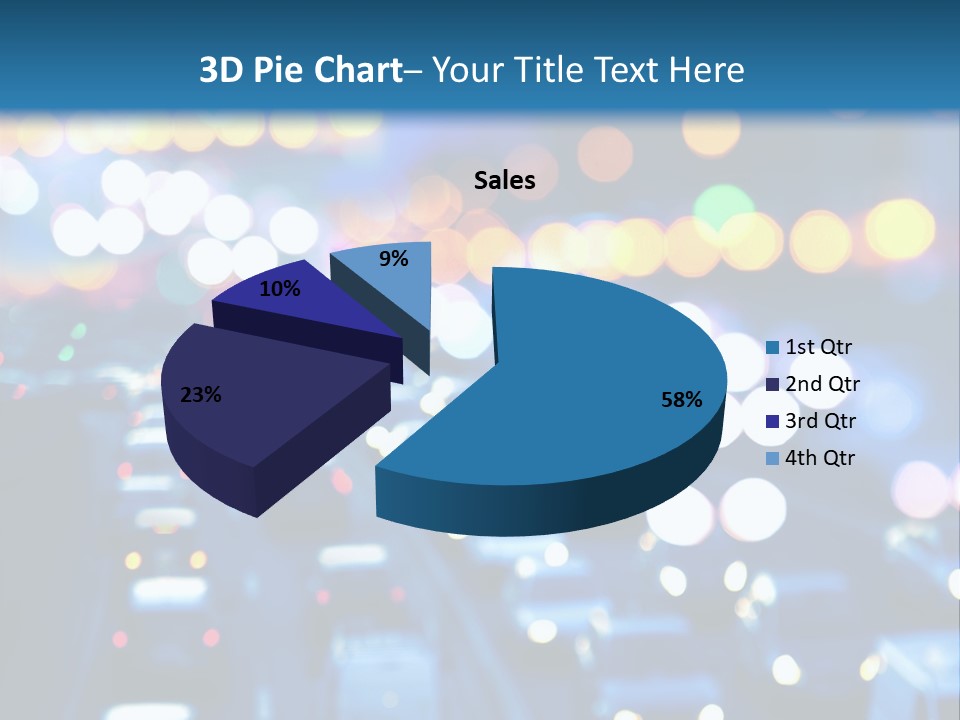 Multiple Lane Highway Blurred Motion Mode Of Transport City Life PowerPoint Template