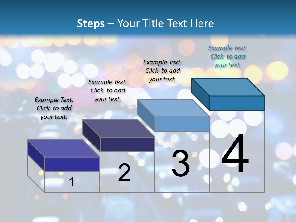 Multiple Lane Highway Blurred Motion Mode Of Transport City Life PowerPoint Template