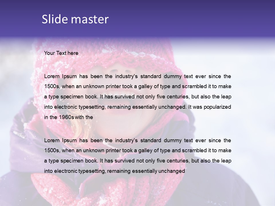 Girl Holiday Season PowerPoint Template