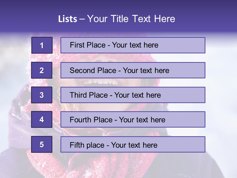 Girl Holiday Season PowerPoint Template