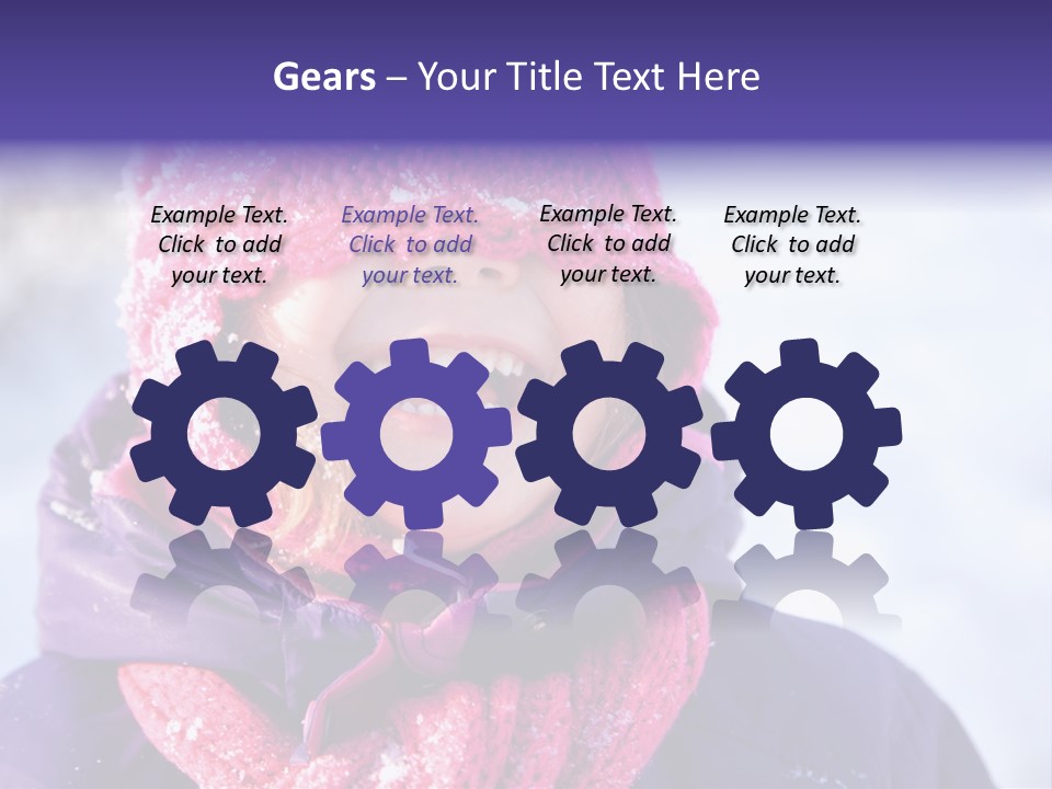 Girl Holiday Season PowerPoint Template