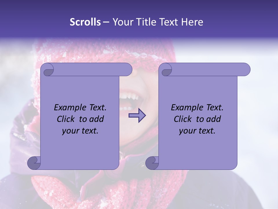 Girl Holiday Season PowerPoint Template