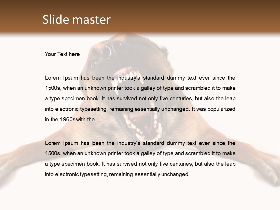 Biting One Aggression PowerPoint Template