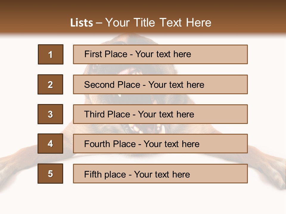 Biting One Aggression PowerPoint Template
