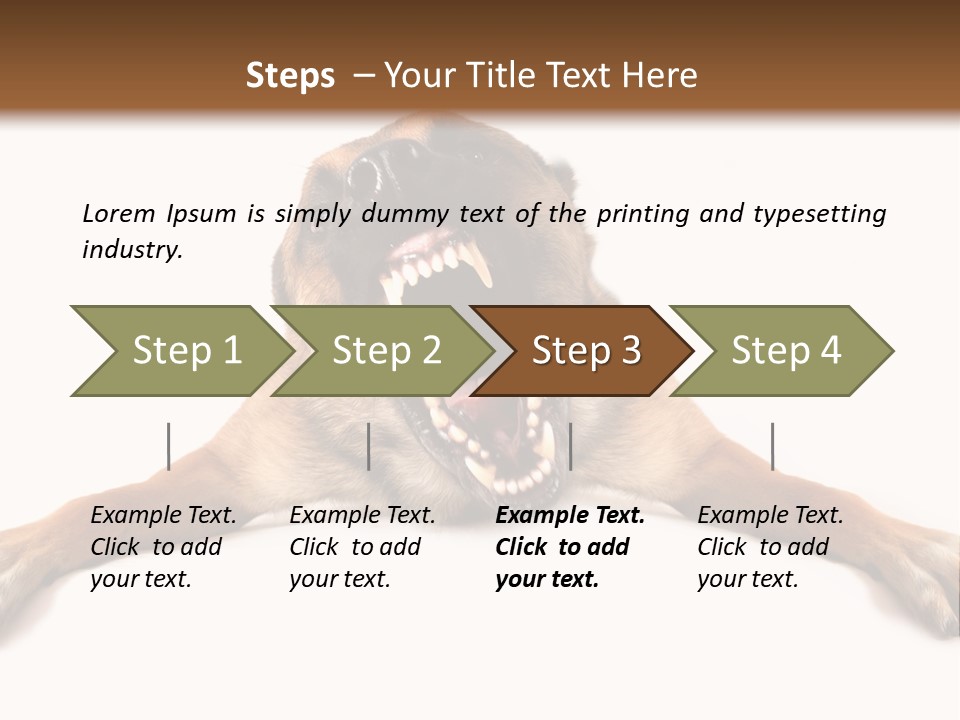 Biting One Aggression PowerPoint Template