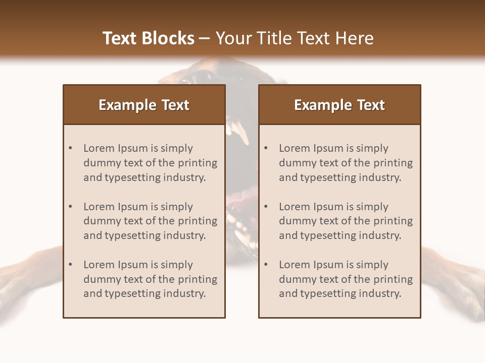 Biting One Aggression PowerPoint Template