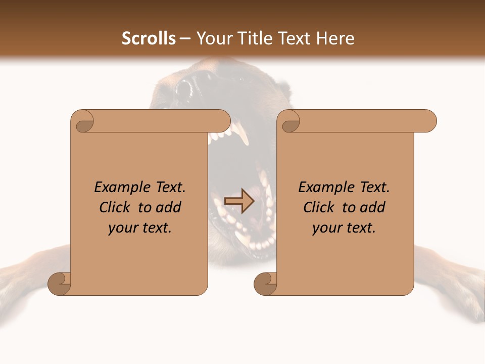 Biting One Aggression PowerPoint Template